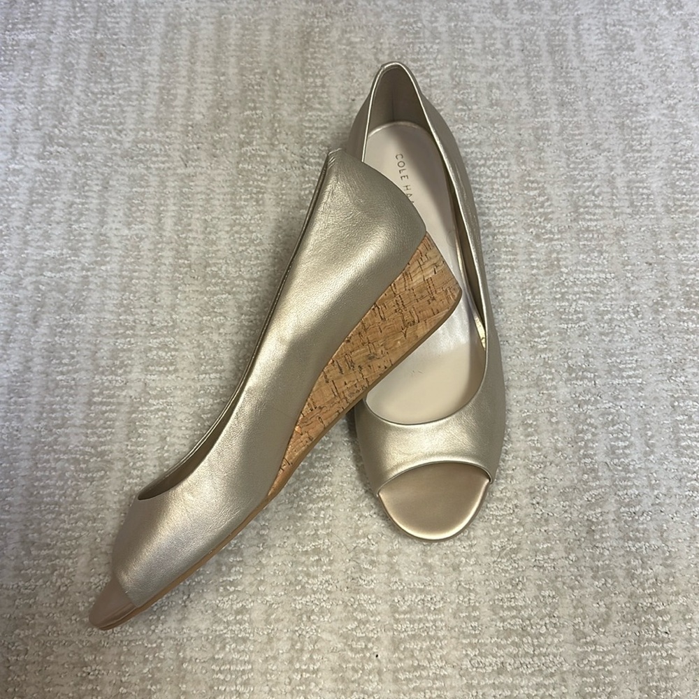 Women’s Cole Haan size 10 1/2 wedges NEVER WORN